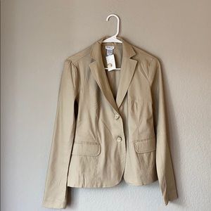 tan khaki blazer